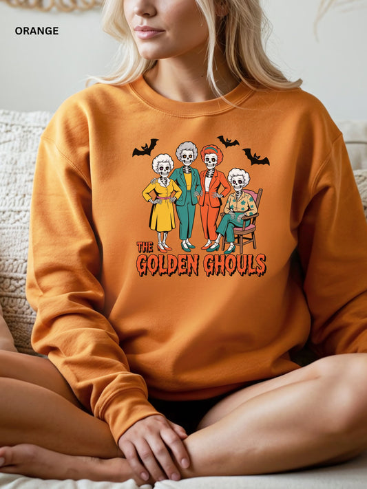 Golden Ghouls Halloween Sweatshirt