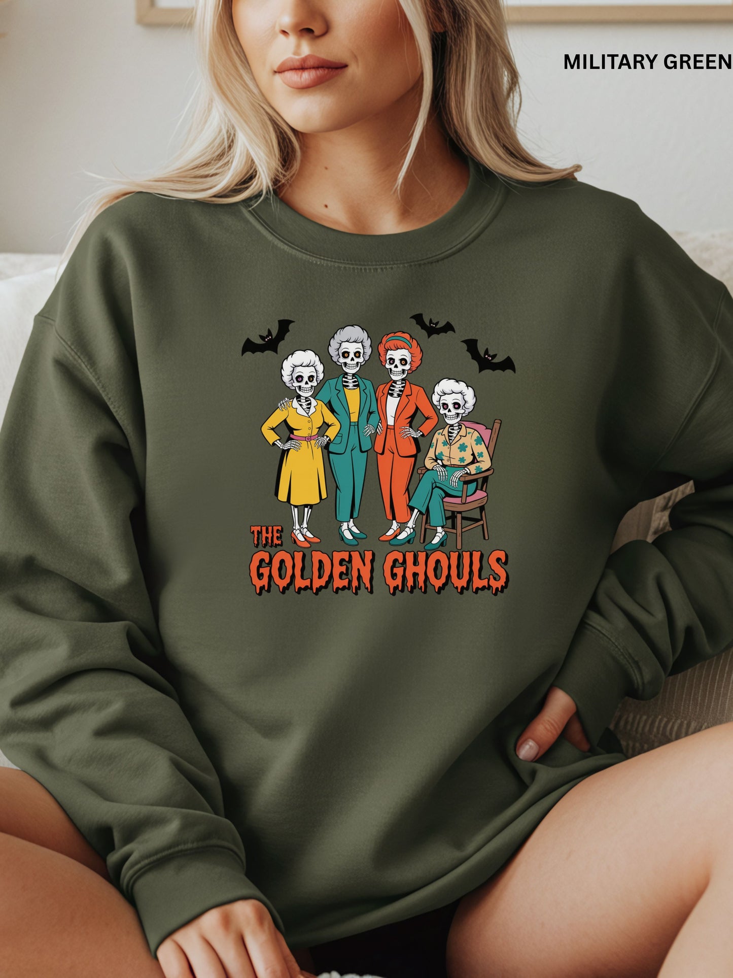 Golden Ghouls Halloween Sweatshirt