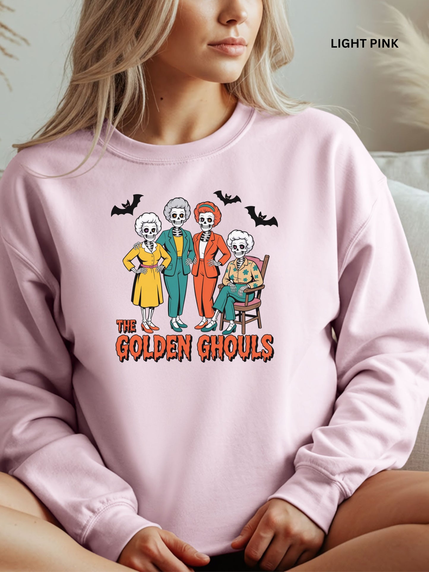 Golden Ghouls Halloween Sweatshirt