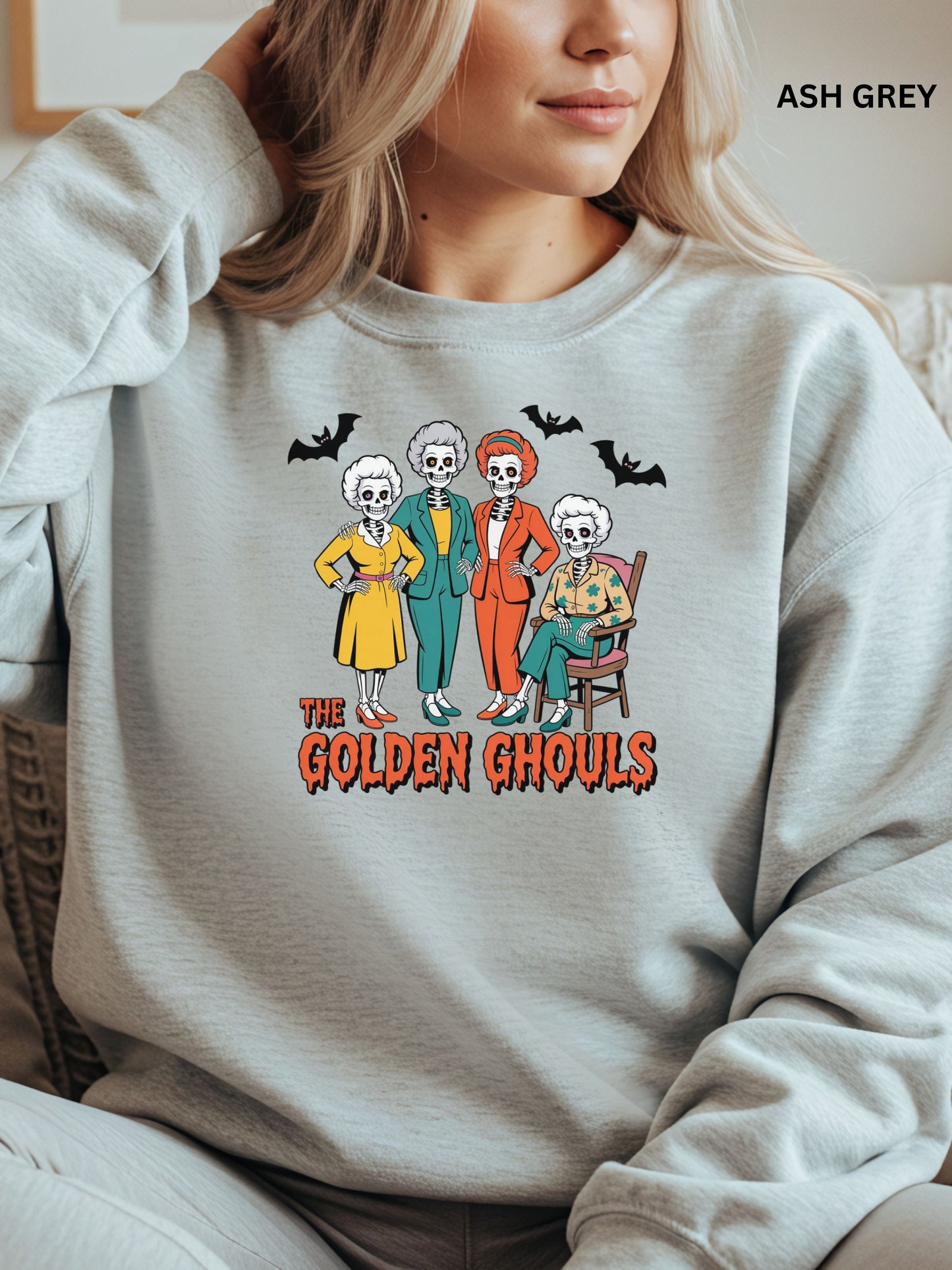 Golden Ghouls Halloween Sweatshirt