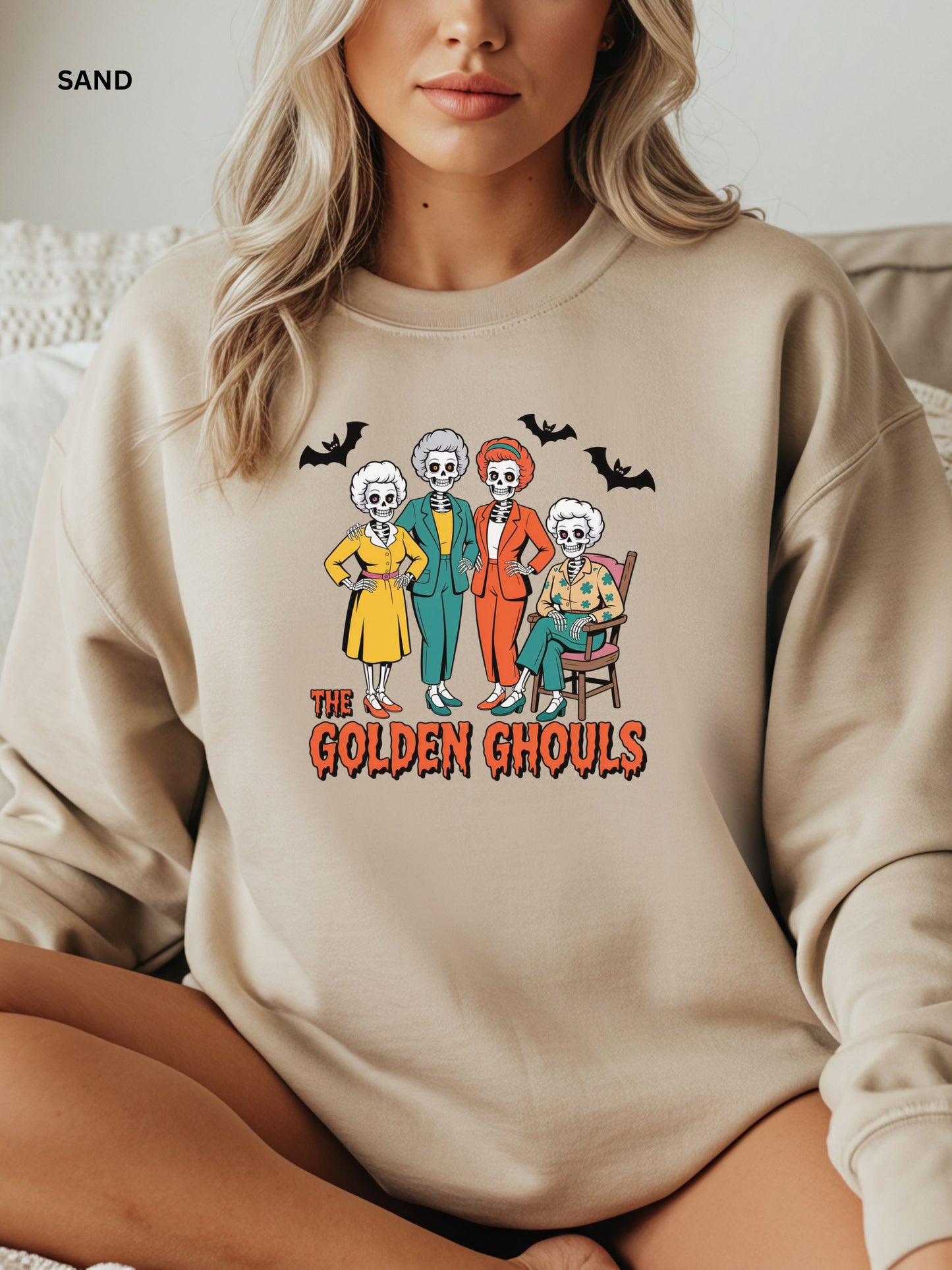 Golden Ghouls Halloween Sweatshirt