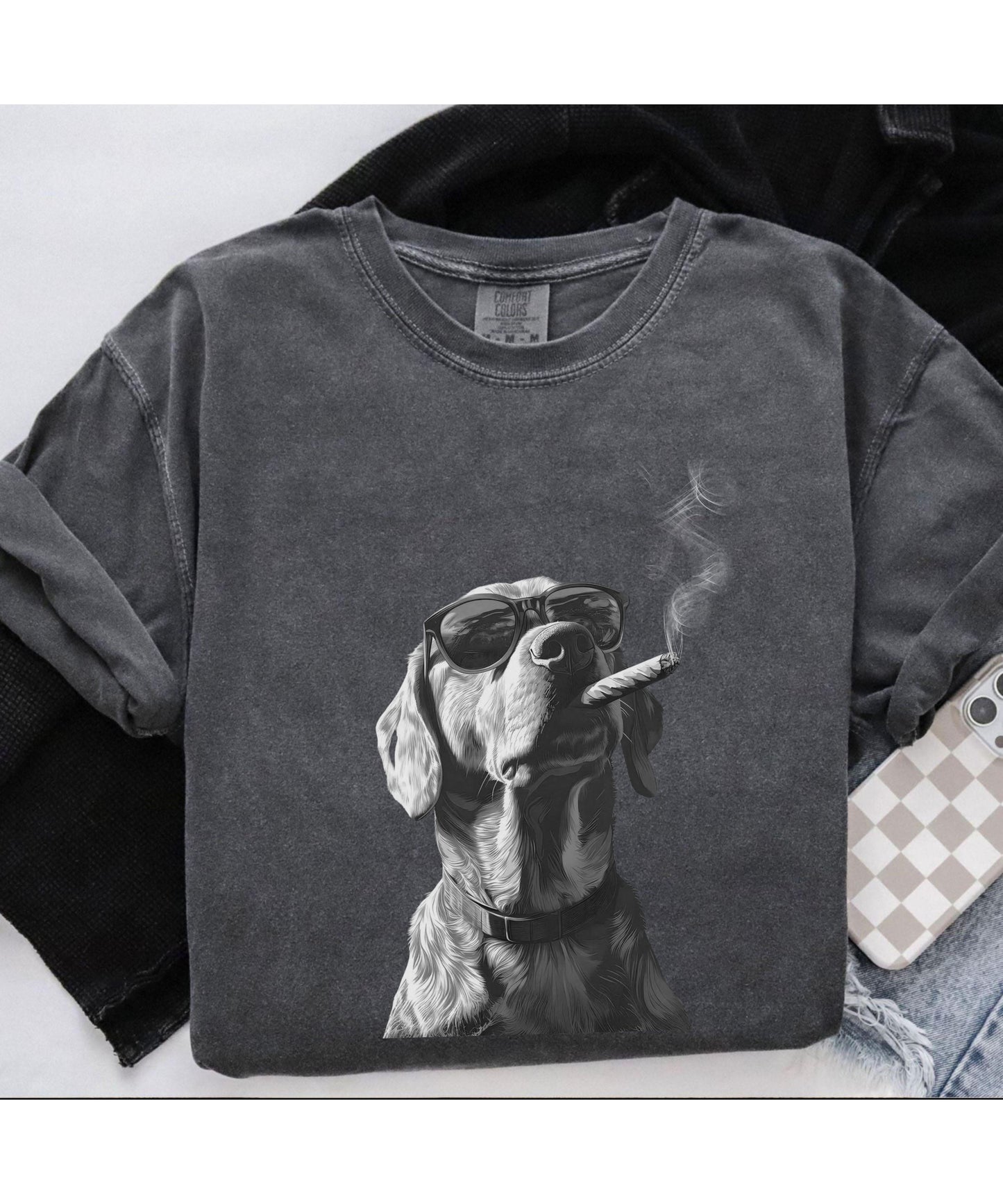Vintage Dog graphic Comfort Colors® shirt