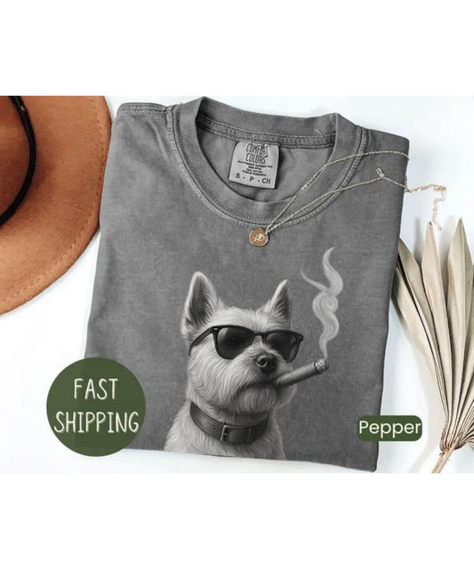 Cool Westie Dog T-Shirt Comfort Colors®