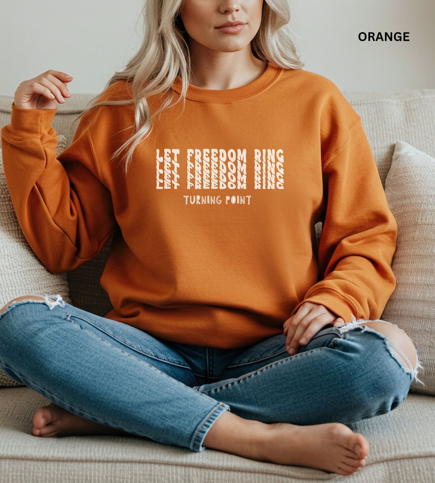Let Freedom Ring Sweatshirt – Patriotic USA Crewneck