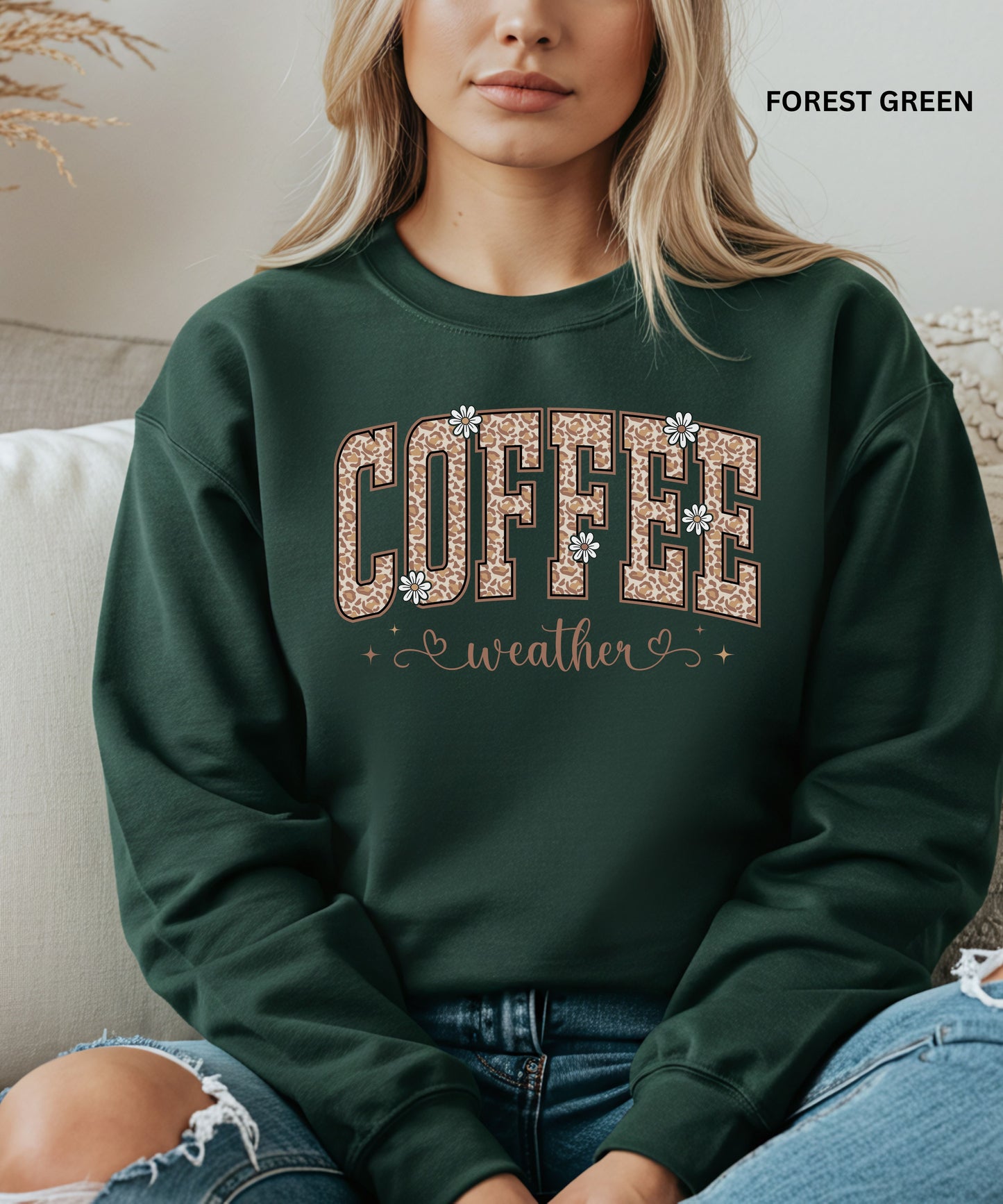 Leopard Print Coffee Lover sweatshirt