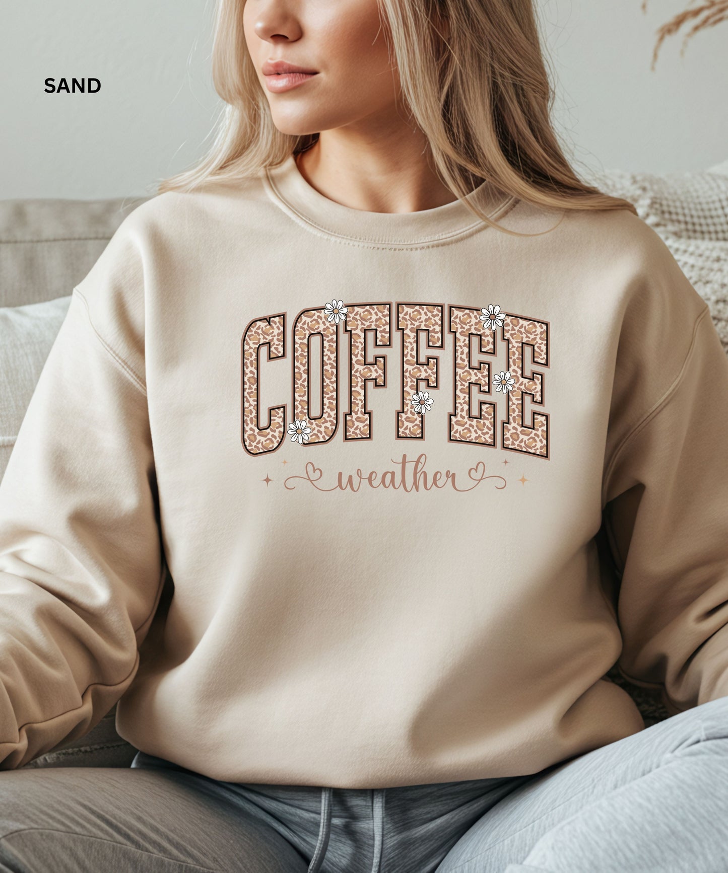 Leopard Print Coffee Lover sweatshirt