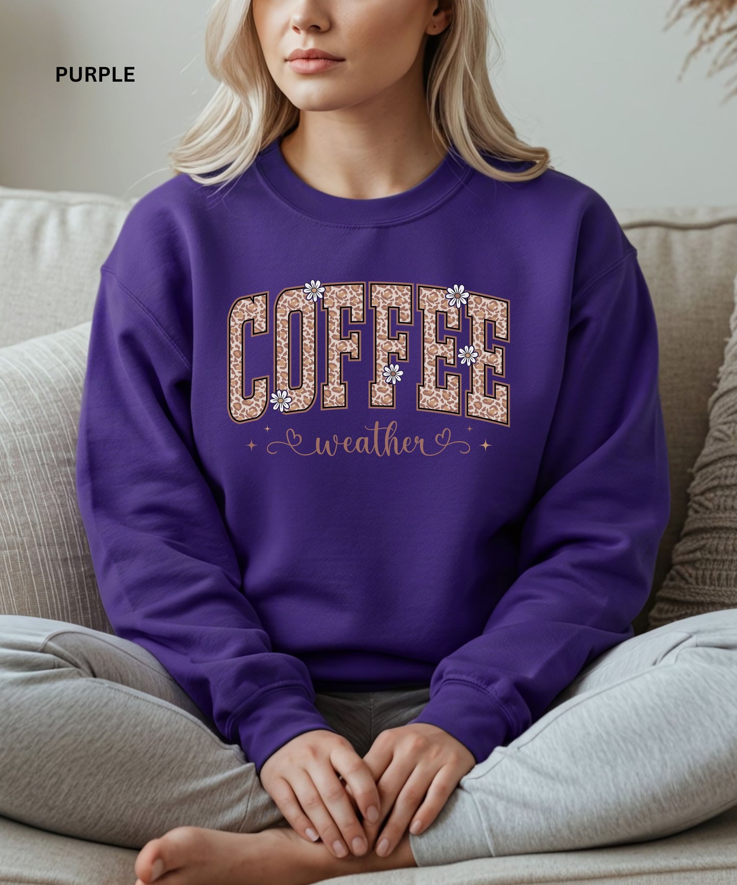 Leopard Print Coffee Lover sweatshirt
