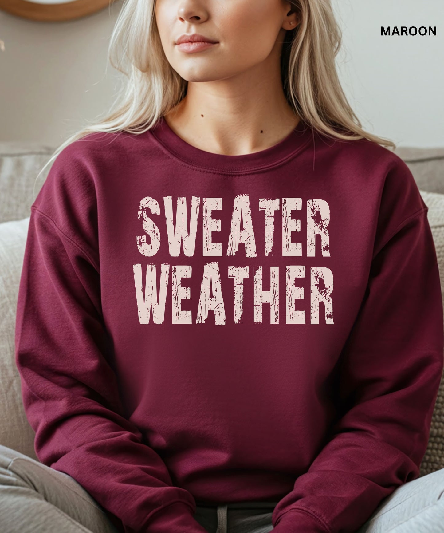 Sweater Weather Cozy Fall Sweatshirt