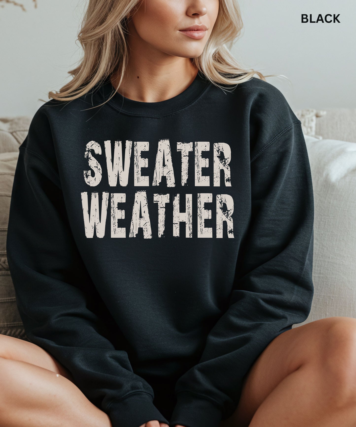 Sweater Weather Cozy Fall Sweatshirt