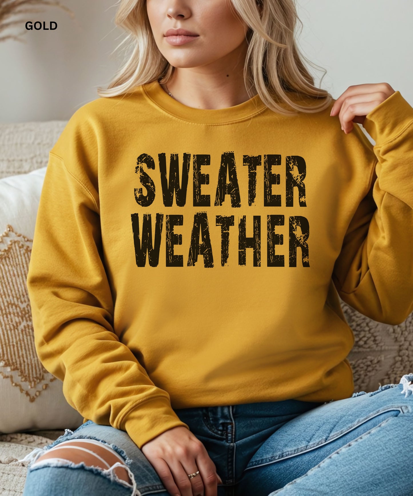 Sweater Weather Cozy Fall Sweatshirt