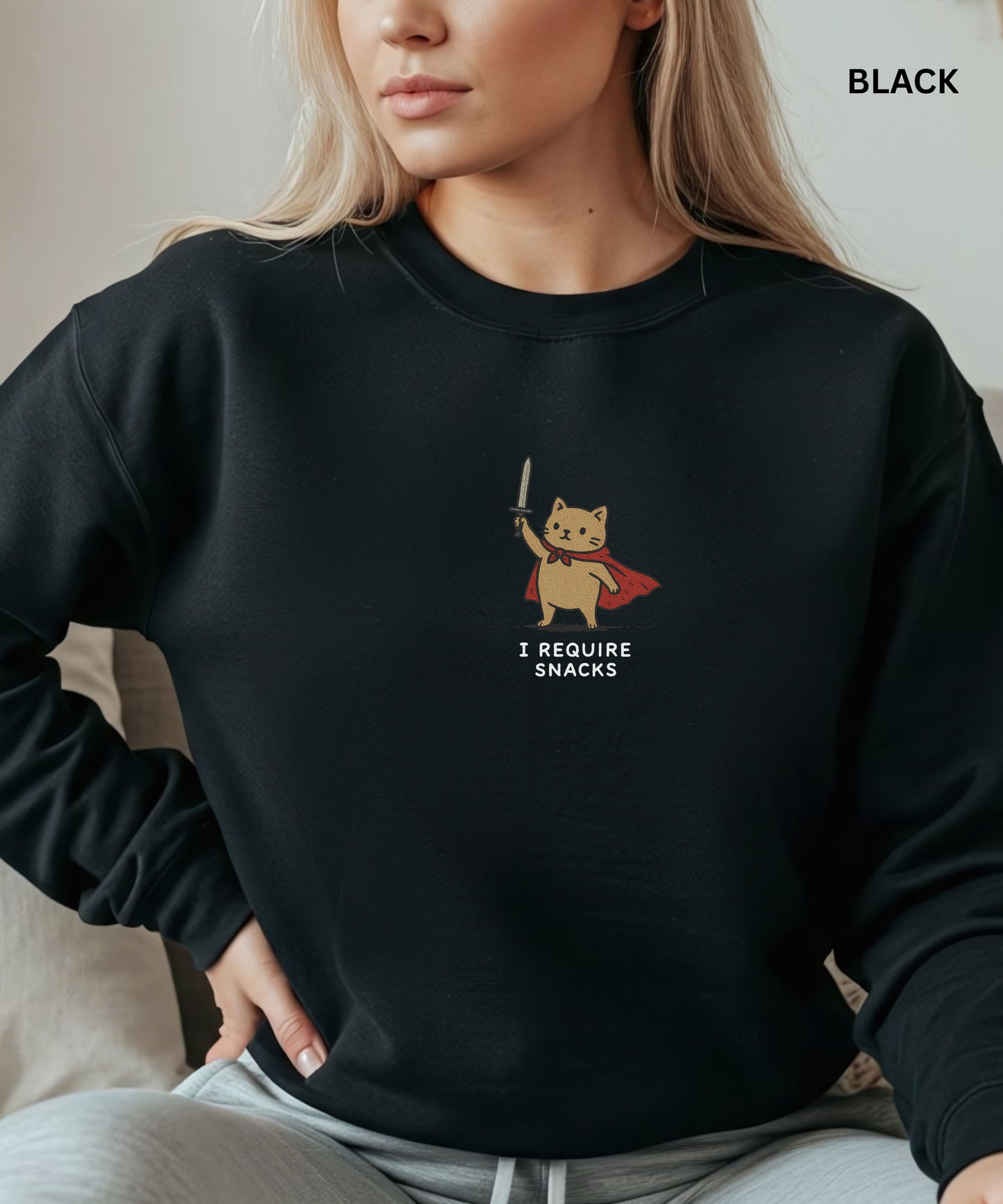 I Require Snacks Sweatshirt