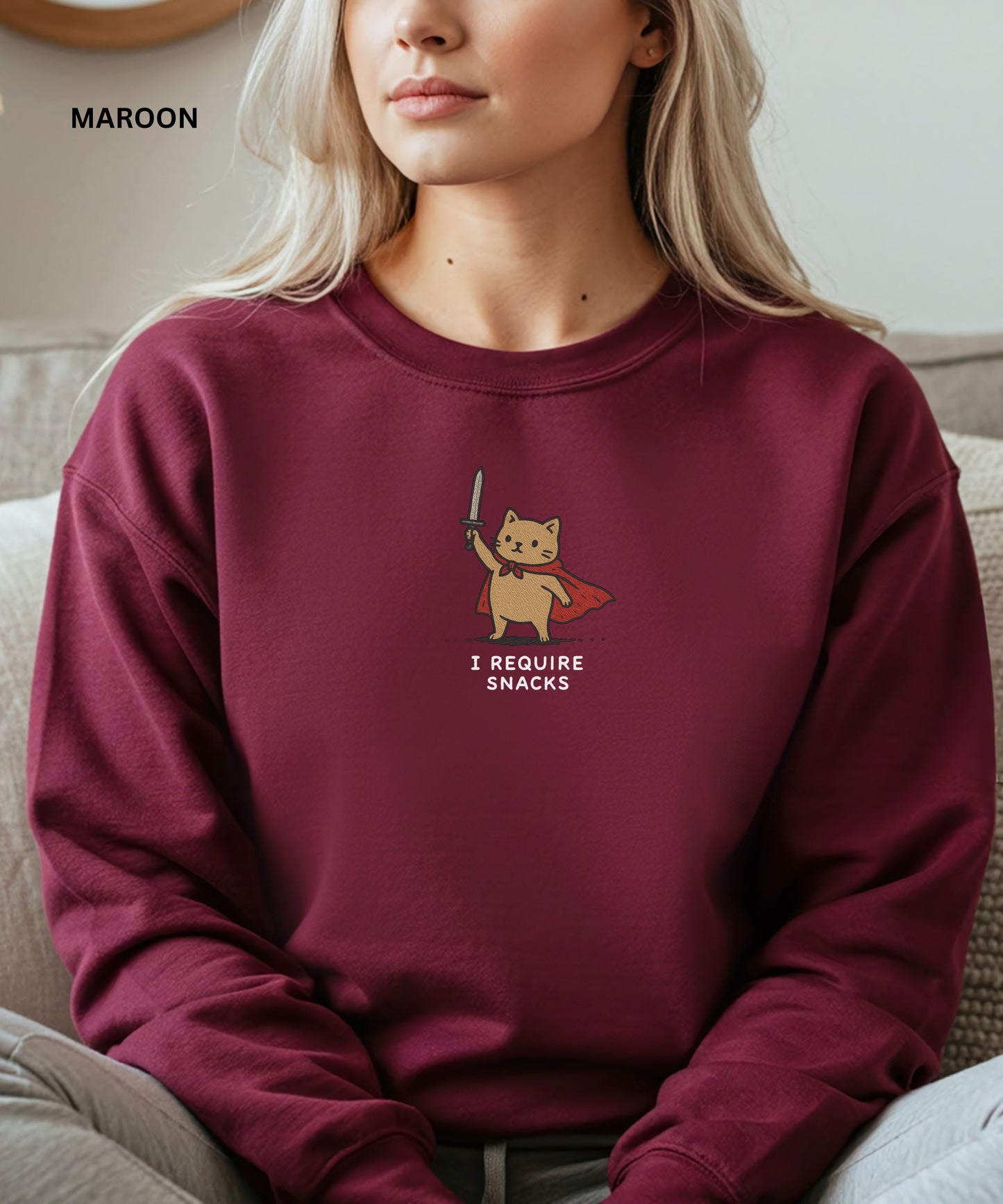 I Require Snacks Sweatshirt