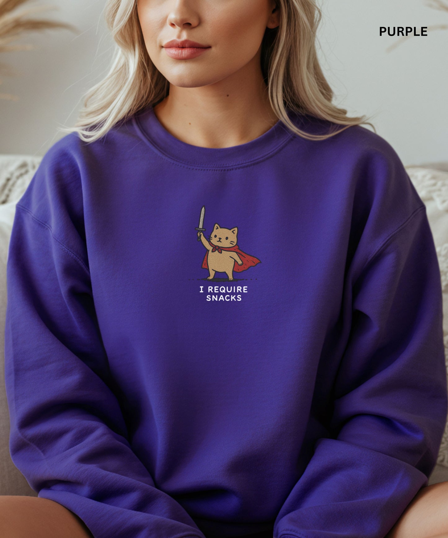 I Require Snacks Sweatshirt