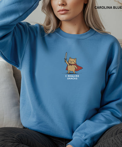 I Require Snacks Sweatshirt