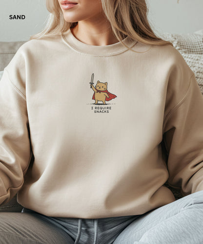 I Require Snacks Sweatshirt