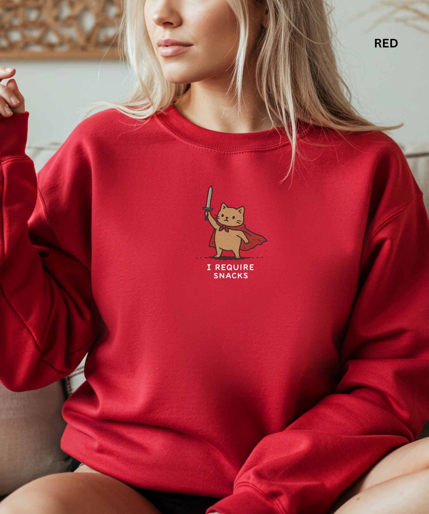 I Require Snacks Sweatshirt