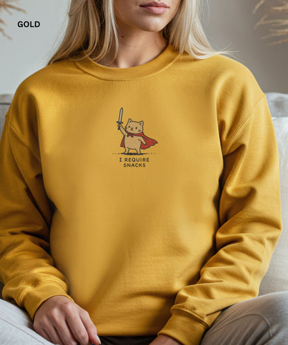 I Require Snacks Sweatshirt