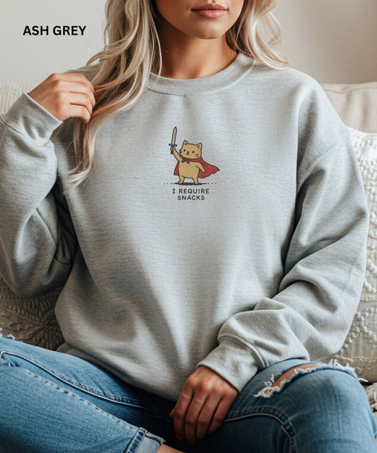 I Require Snacks Sweatshirt