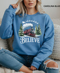 Believe Christmas Sweatshirt Christmas train Sweater