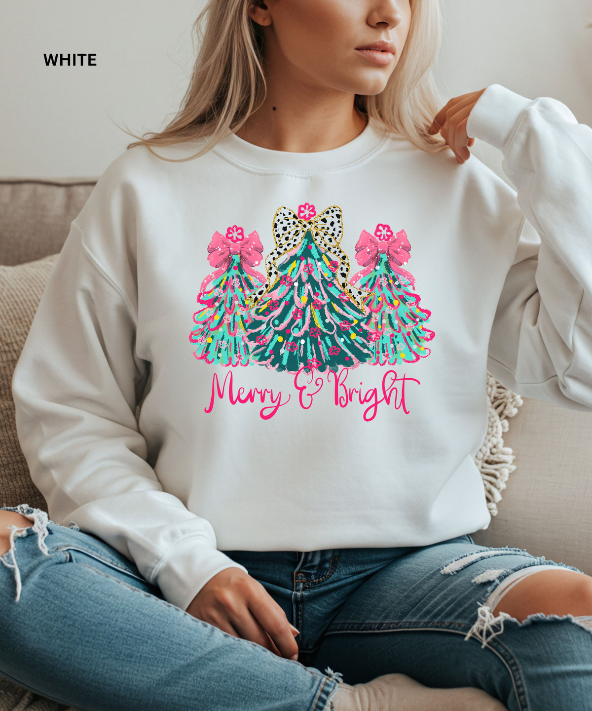 Merry & Bright Christmas Sweatshirt