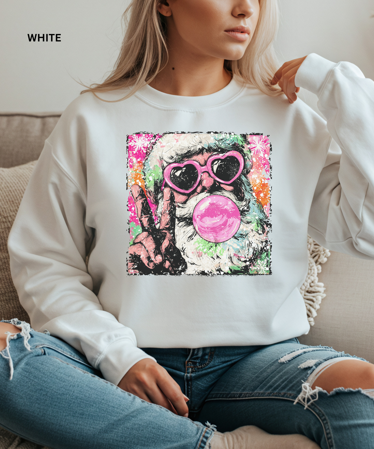 Cool Santa Bubblegum Sweatshirt