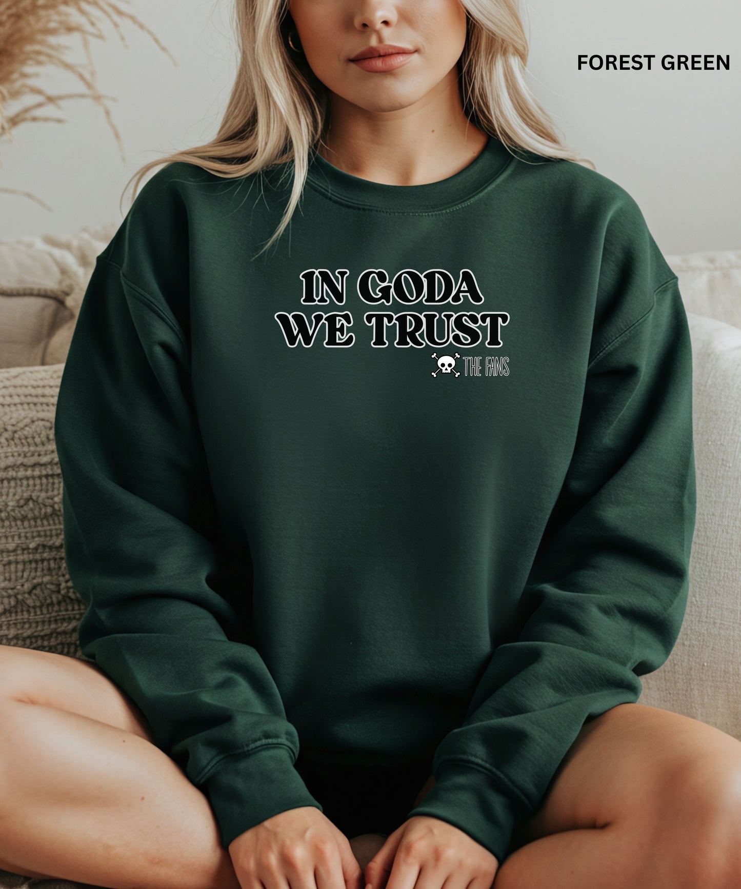 In Goda We Trust Crewneck manga Sweatshirt