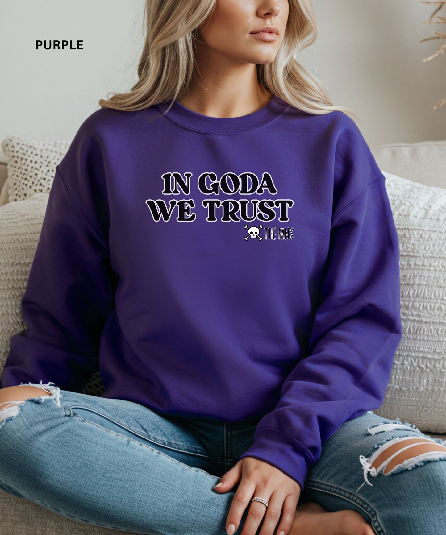 In Goda We Trust Crewneck manga Sweatshirt