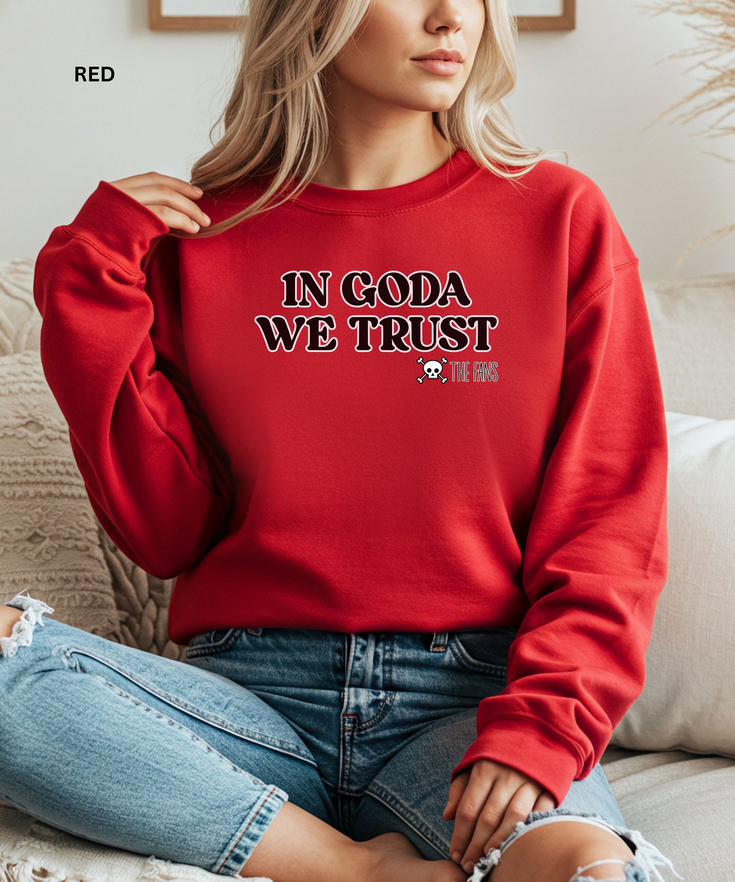 In Goda We Trust Crewneck manga Sweatshirt