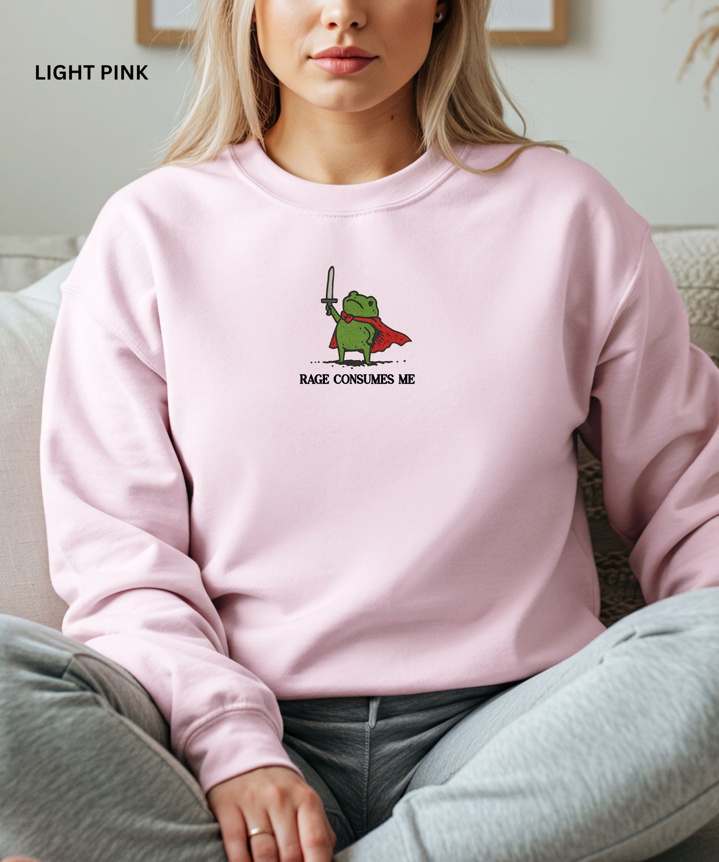 Rage consumes me Frog Warrior Sweatshirt