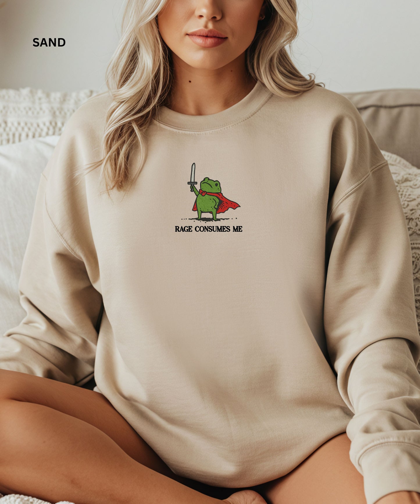 Rage consumes me Frog Warrior Sweatshirt