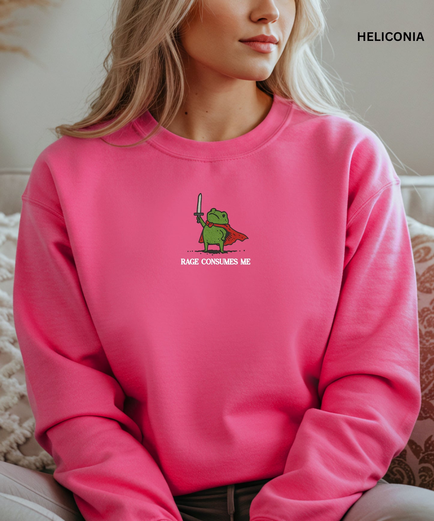 Rage consumes me Frog Warrior Sweatshirt