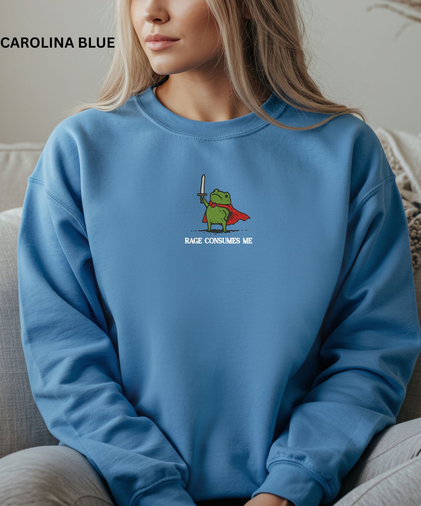 Rage consumes me Frog Warrior Sweatshirt