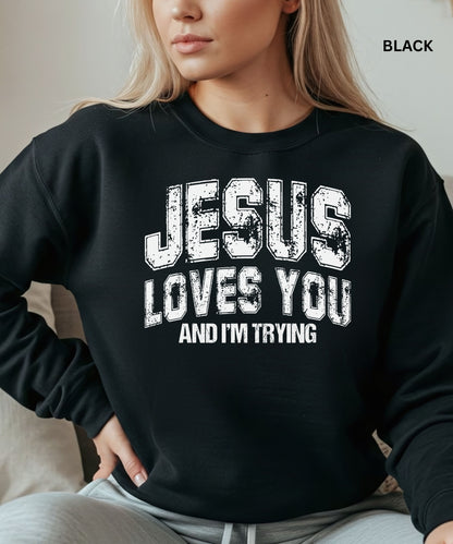 Jesus Loves You Crewneck Sweatshirt
