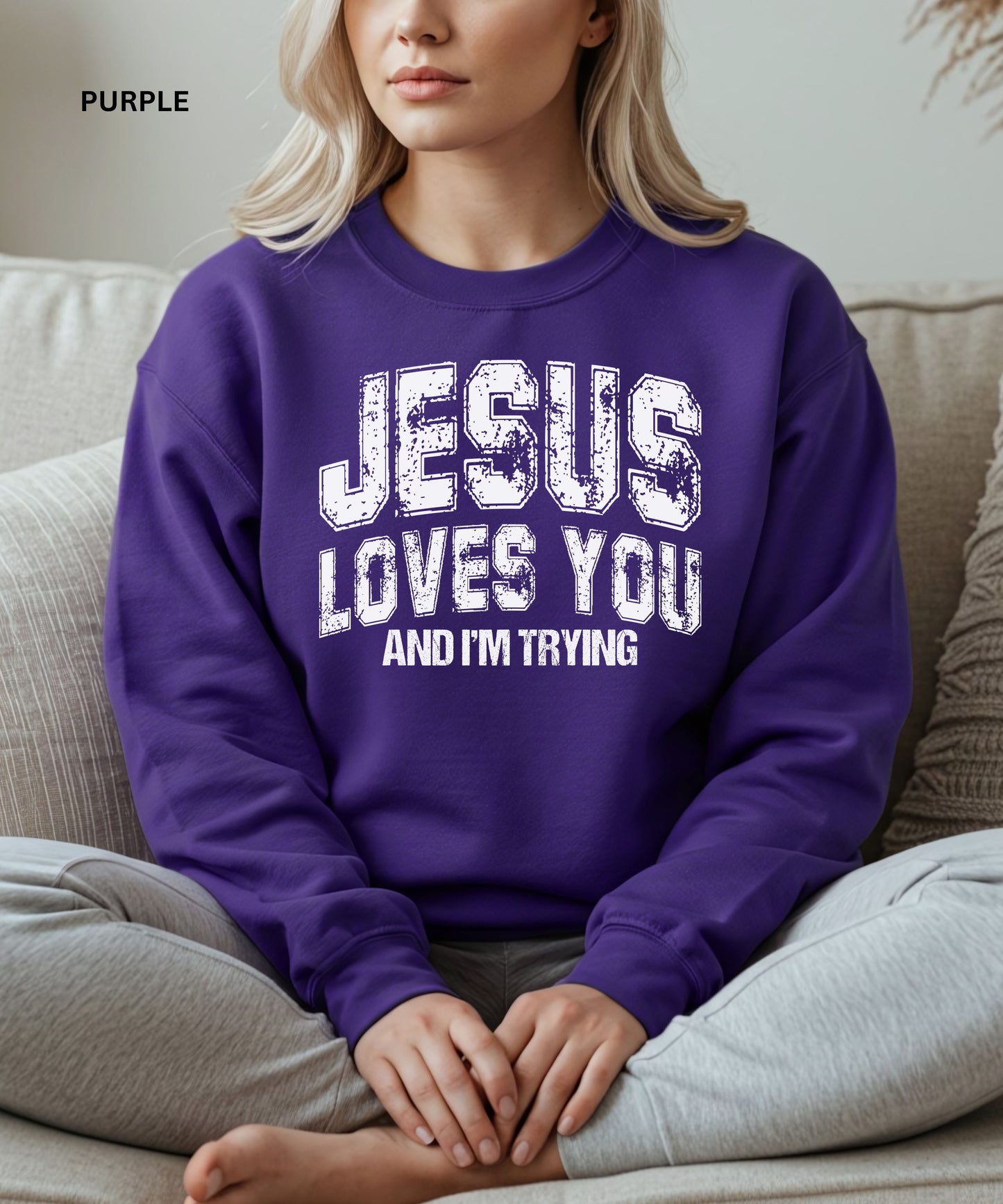Jesus Loves You Crewneck Sweatshirt