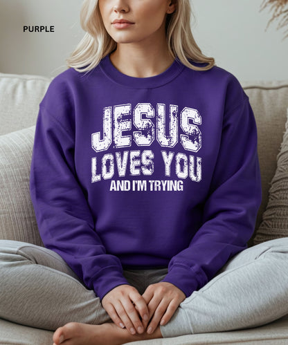 Jesus Loves You Crewneck Sweatshirt