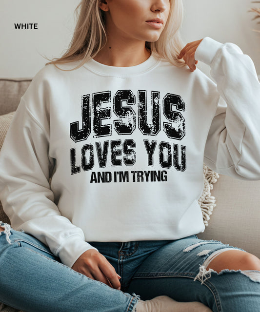 Jesus Loves You Crewneck Sweatshirt