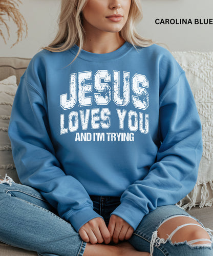 Jesus Loves You Crewneck Sweatshirt