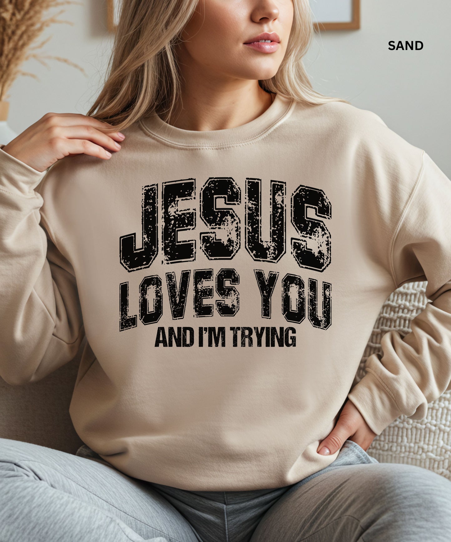 Jesus Loves You Crewneck Sweatshirt