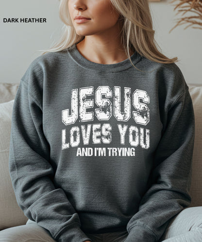 Jesus Loves You Crewneck Sweatshirt