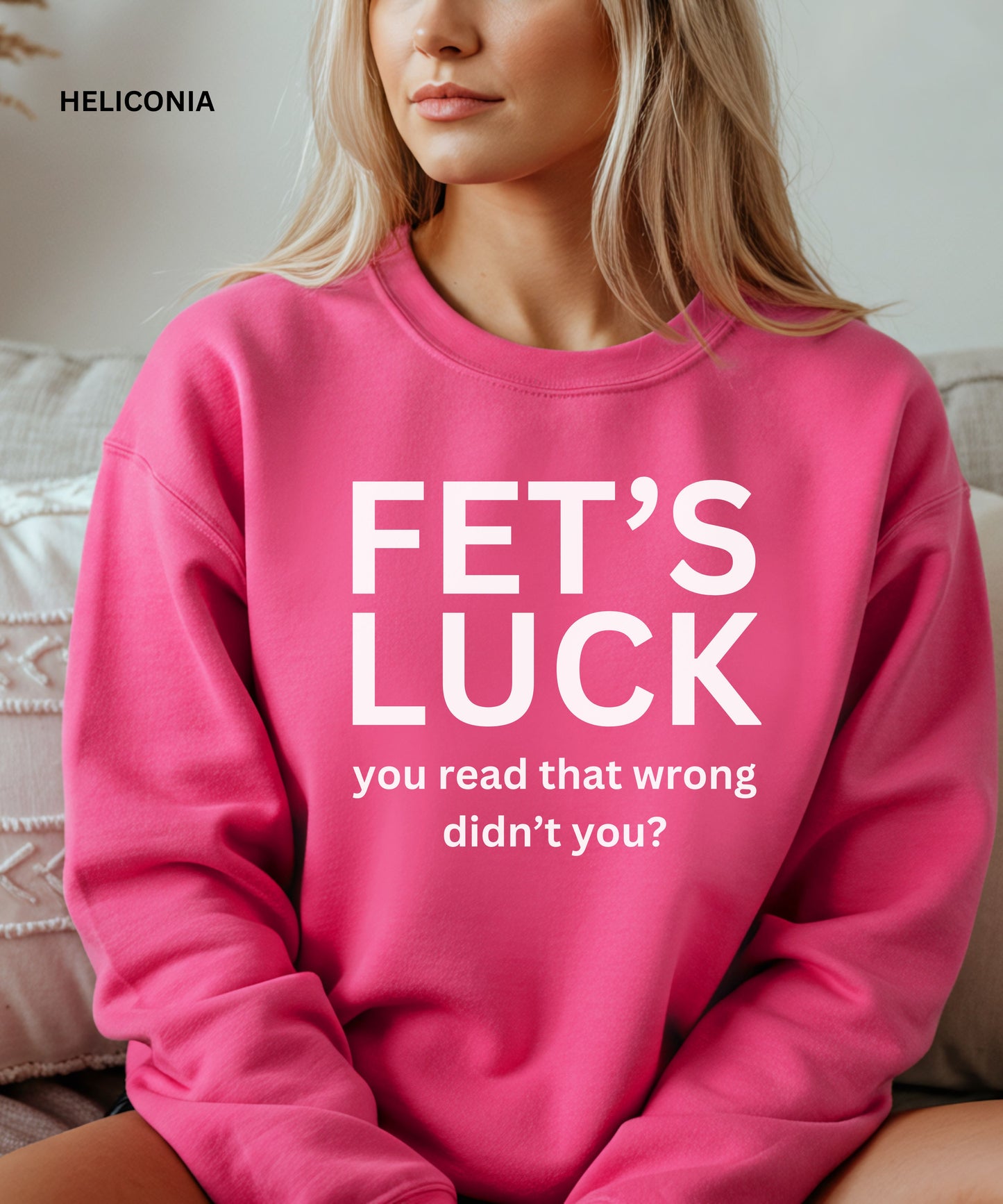 Fet’s Luck Sweatshirt –Wordplay Crewneck
