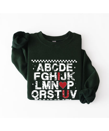 Alphabet Love Sweatshirt