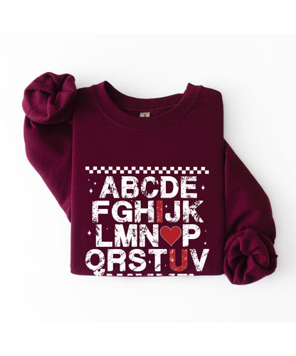 Alphabet Love Sweatshirt