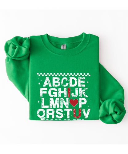 Alphabet Love Sweatshirt