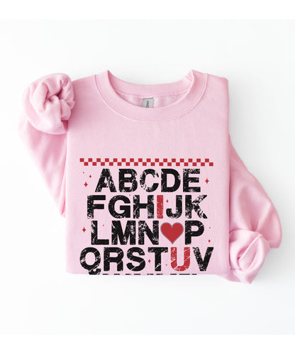 Alphabet Love Sweatshirt