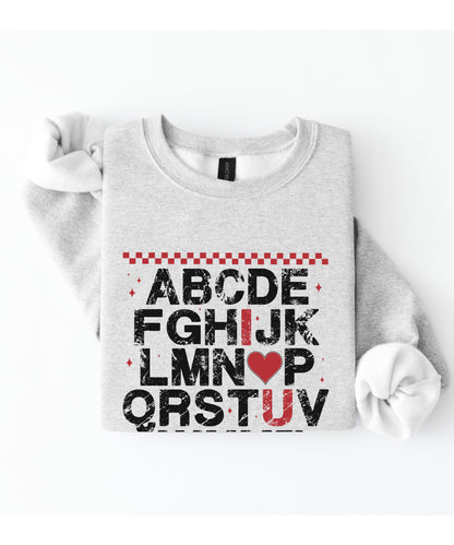 Alphabet Love Sweatshirt