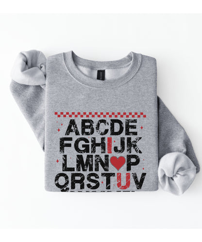 Alphabet Love Sweatshirt