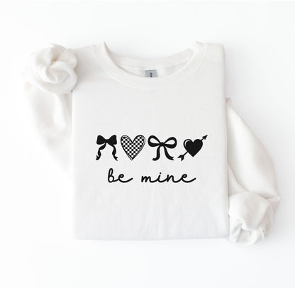 Be Mine embroidered Crewneck Sweatshirt