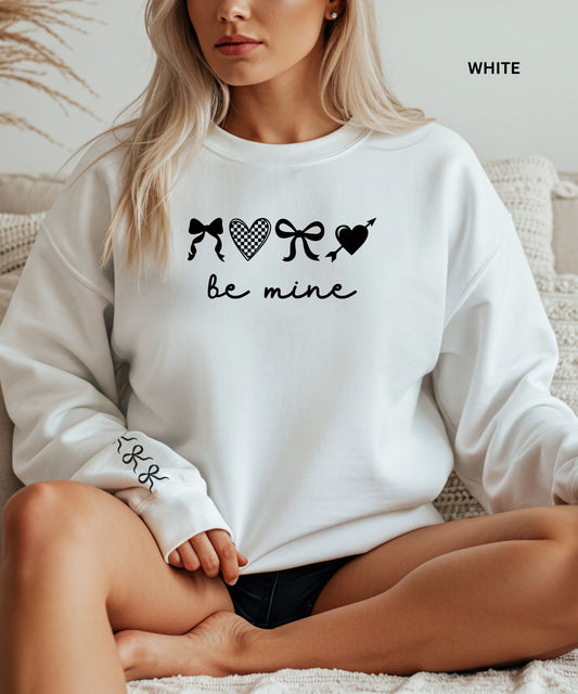 Be Mine embroidered Crewneck Sweatshirt