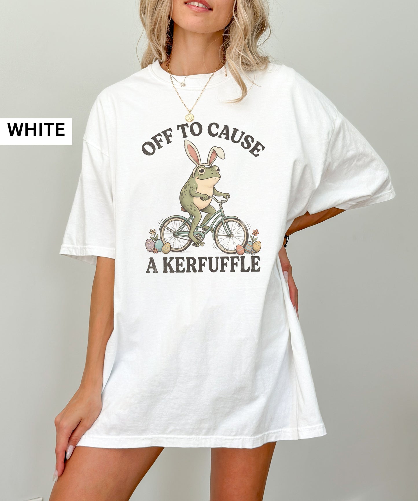 Off to Cause a Kerfuffle Frog T-Shirt