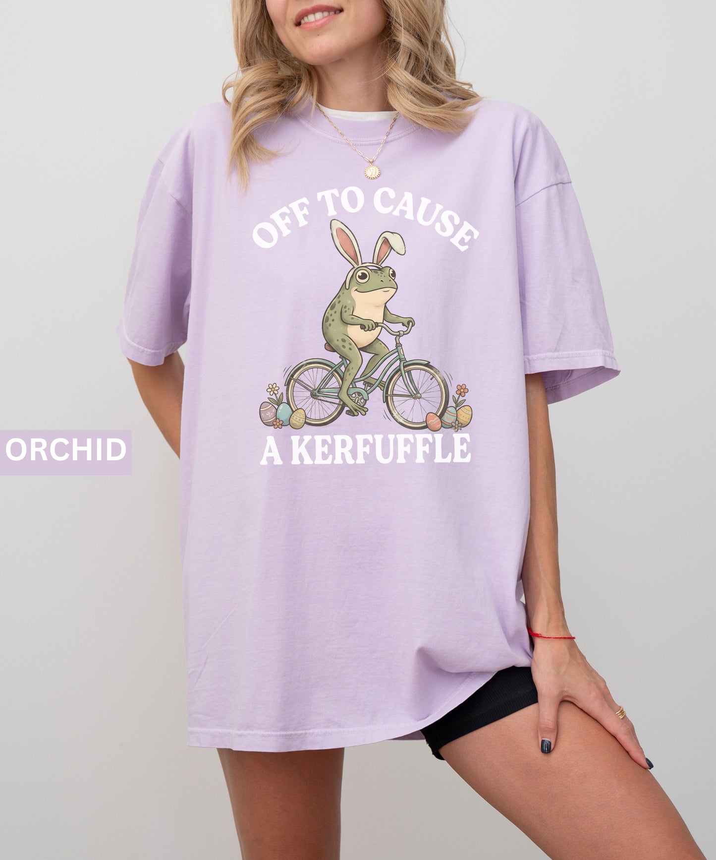 Off to Cause a Kerfuffle Frog T-Shirt